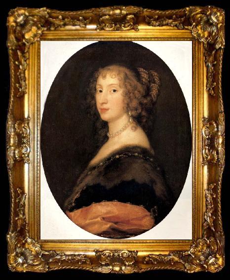 framed  Sir Peter Lely Portrait of Cecilia Croft, ta009-2